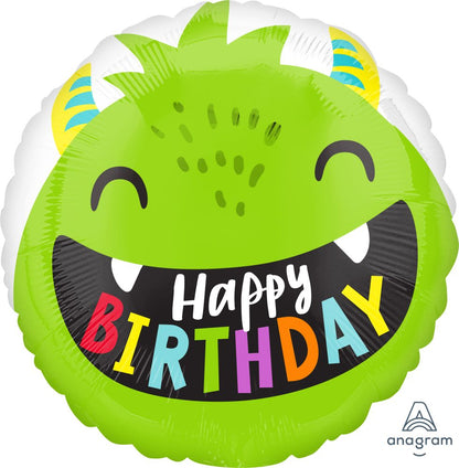 Happy Birthday Little Monsters Standard Foil Balloon