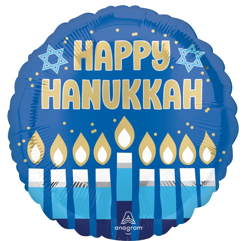 Happy Hanukkah Standard Foil Balloon