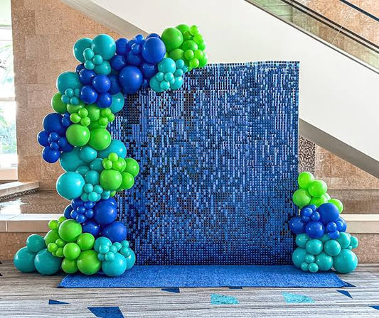 Blue Shimmer Wall Rental