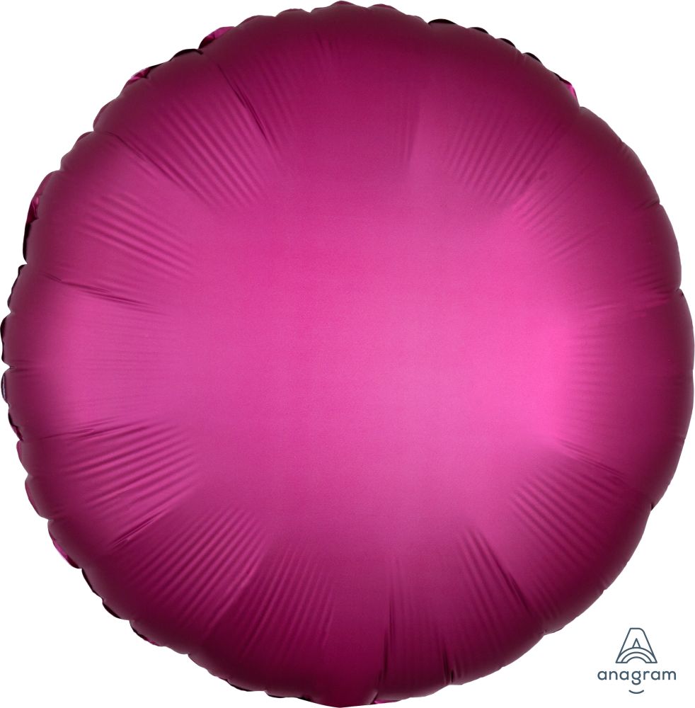 Pomegranate Red Solid Color Standard Foil Balloon