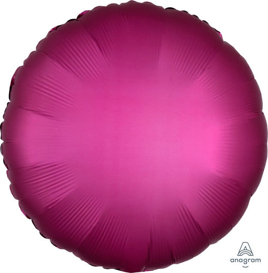 Pomegranate Red Solid Color Standard Foil Balloon