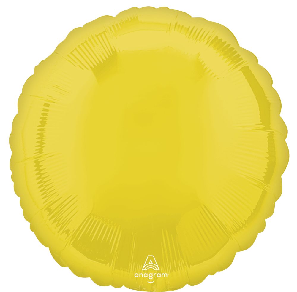 Yellow Solid Color Standard Foil Balloon
