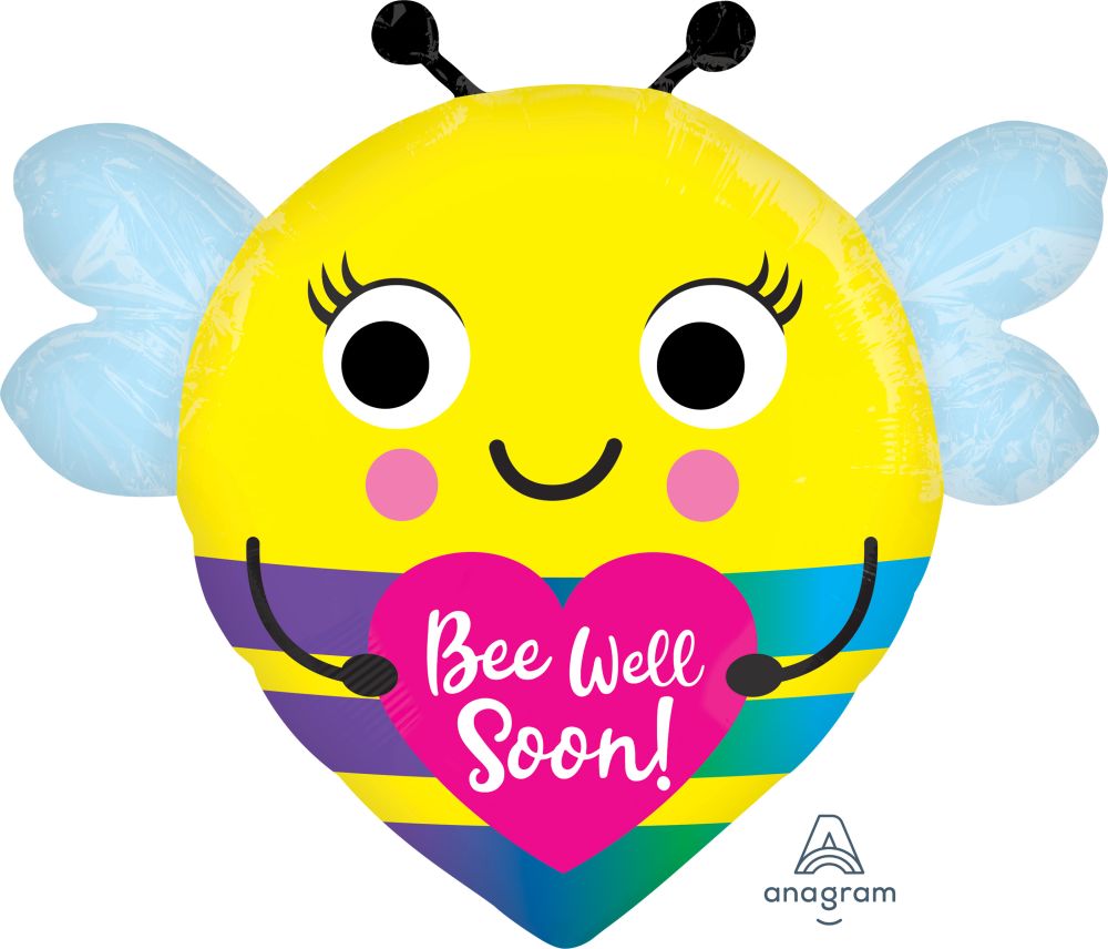 Bee Well Soon! Bee Shape Standard Foil Balloon