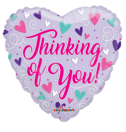 Thinking Of You Heart Shape Standard Foil Balloon