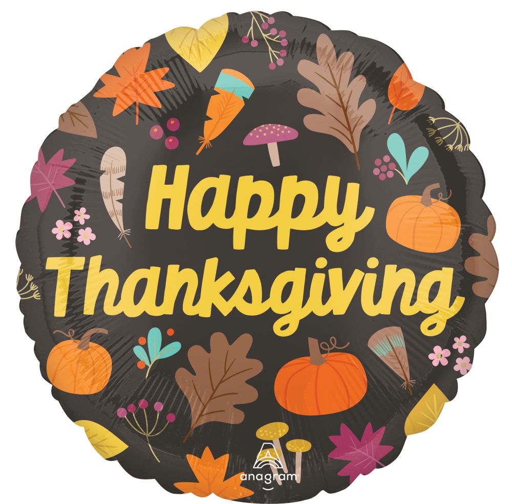 Happy Thanksgiving Standard Foil Balloon
