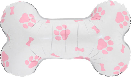 Dog Bone Shape Pink Jumbo Foil Balloon