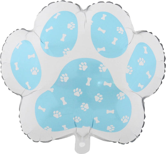 Dog Paw Shape Blue Jumbo Foil Balloon