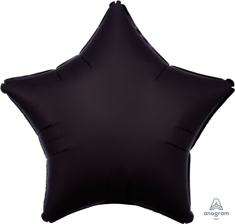 Onyx Black Star Standard Foil Balloon