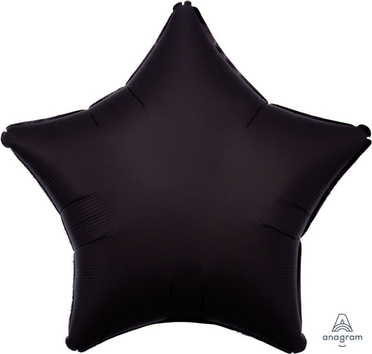 Onyx Black Star Standard Foil Balloon