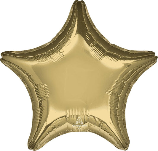 White Gold Star, Standard Foil Balloon