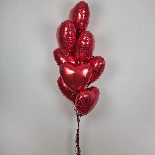 SPECIAL Valentine Dozen Hearts with Balloon Weight