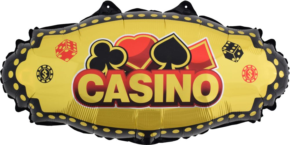 Casino Nights Marquee Jumbo Foil Balloon