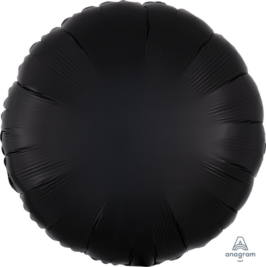 Onyx Black Solid Color Standard Foil Balloon