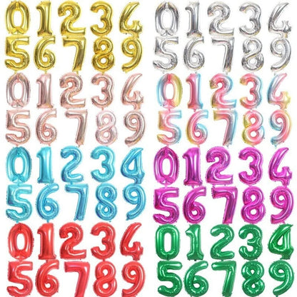 Number Foil Balloon with Helium