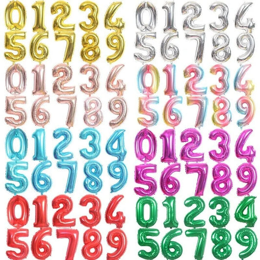 Number Foil Balloon with Helium