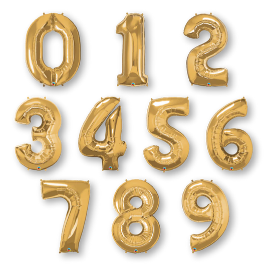 Number Foil Balloon with Helium