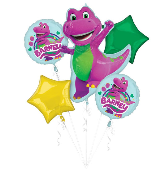 Barney Balloon Bouquet (Helium)