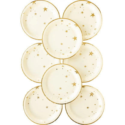 Neutral Star 9" Plates