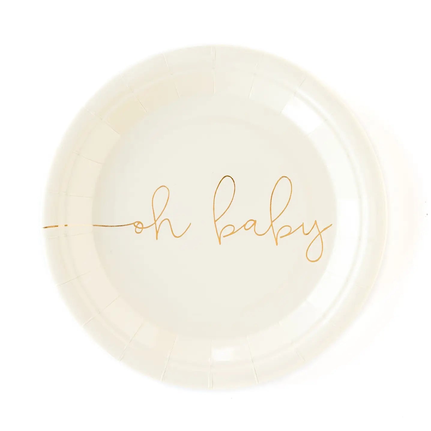 Basic Oh Baby 7" Plates 8ct