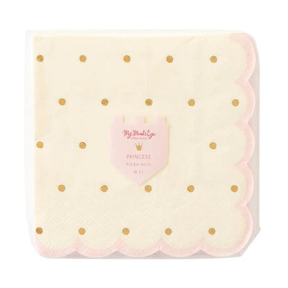 Princess Scalloped Cocktail Napkin