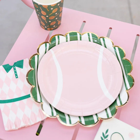 Tennis Striped Plate