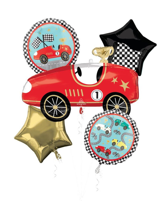 Race Cars Balloon Bouquet (Helium)