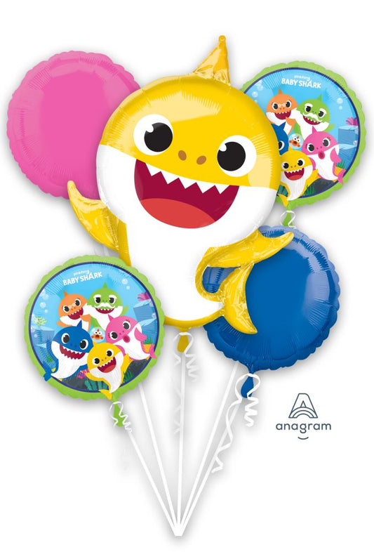 Baby Shark Balloon Bouquet (Helium)