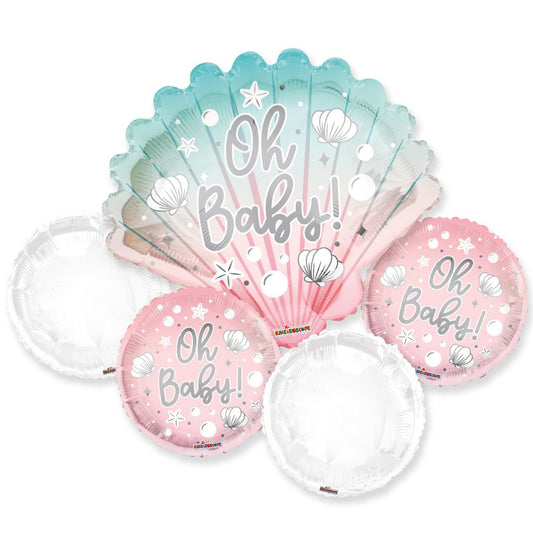 Oh Baby Balloon Bouquet (Helium)