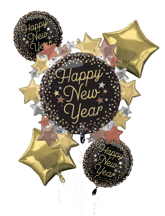 Happy New Year Balloon Bouquet (Helium)