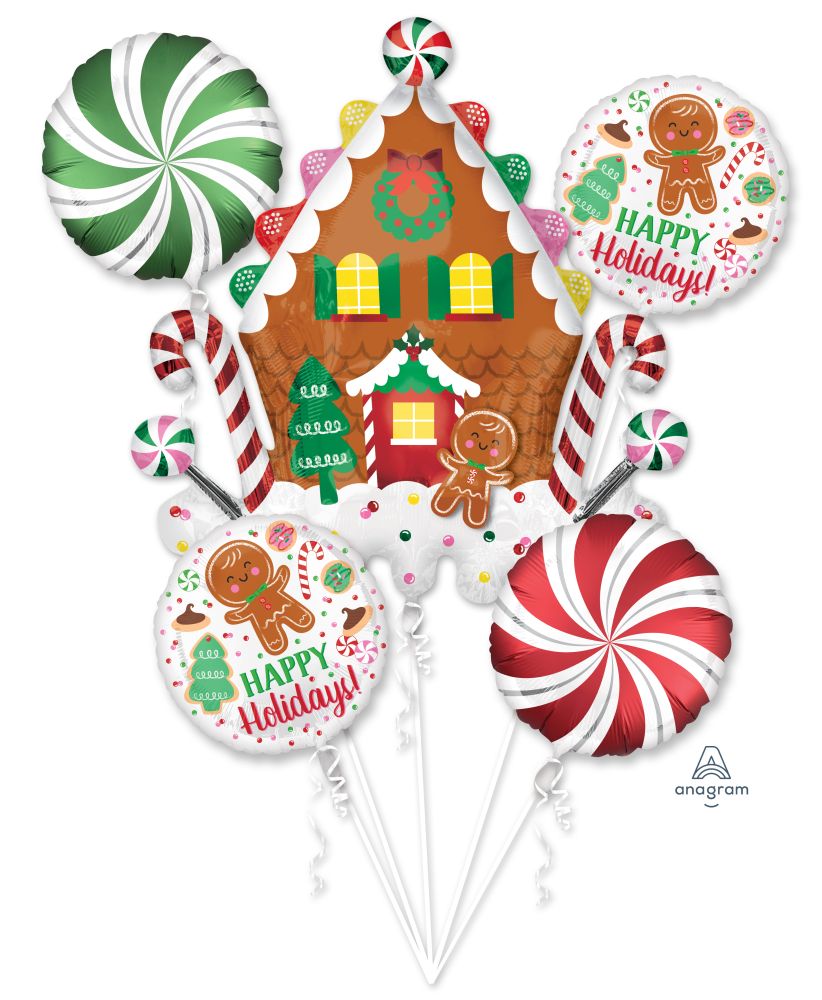 Gingerbread Balloon Bouquet (Helium)