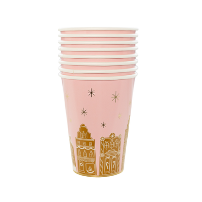 PINK GINGERBREAD CUPS