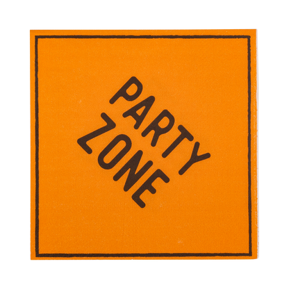 PLCON37 - Construction Sign Cocktail Napkin
