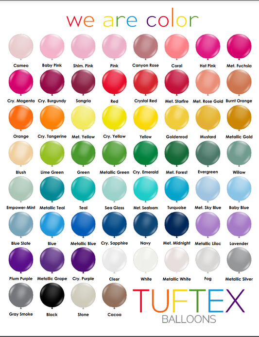 Deluxe Balloon Colors Individual Latex